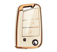 Funda Protectora De TPU para Llave De Coche para Seat para Ateca para León FR 2 para Ibiza(Blanco)