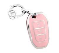 Funda Protectora De TPU para Llave Inteligente De Coche para Citroën C1 C2 C4 C6 C3-XR Grand DS3 Y DS5(Pink,Set 1)