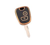 Funda Protectora De TPU para Llave Inteligente para Toyota para Aygo(Black Gold,Case)