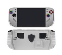 Funda protectora de TPU para MSI Claw A8 BZ2EM con soporte diseñado para proteger del desgaste diario (blanco)