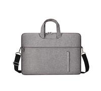 Funda protectora de transporte para portátil, de tela Oxford, con correa para el hombro, a prueba de salpicaduras, portátil, gris