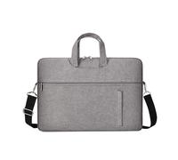Funda protectora de transporte para portátil, de tela Oxford, con correa para el hombro, a prueba de salpicaduras, portátil, gris