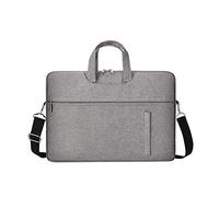 Funda protectora de transporte para portátil, de tela Oxford, con correa para el hombro, a prueba de salpicaduras, portátil, gris
