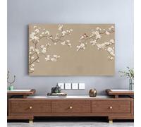 Funda Protectora De TV Para Interiores Con Estampado Suave Protector Universal De Pantalla LCD/LED Para Pantallas Curvas/planas, De Escritorio Y De Pared-flower2||58-60inch