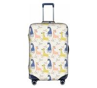 Funda protectora de viaje con diseño de jirafa, elástica, resistente a los arañazos, varios tamaños, White, L