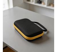Funda protectora de viaje de EVA para consola de juegos Anbernic RG-DS, incluye acolchado interior personalizado y asa externa para una movilidad cómoda (amarillo)