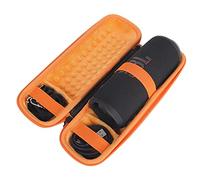 Funda Protectora de Viaje para JBL Flip 6/ Flip6, Altavoz Bluetooth Bolsa de Gran Capacidad para Guardar enchufes y Cables (Naranja)