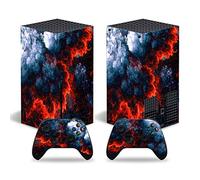Funda protectora de vinilo para todo el cuerpo para consola Microsoft Xbox Series X, Magma Xbox Series X Skins Wrap Sticker con dos calcomanías de control inalámbrico gratuitas