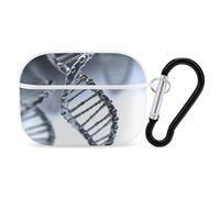 Funda protectora DNA Chain para AirPods Pro con llavero con anillo de PC de carcasa rígida para AirPods Pro 2nd para mujeres y hombres Generación fácil de abrir y proteger contra caídas completas
