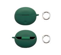 Funda protectora el estuche de los auriculares inalámbricos para OPPO Enco Air5 Pro funda de silicona suave a prueba de golpes con protección integral, compatible con OPPO Enco Air5 Pro (Verde oscuro)