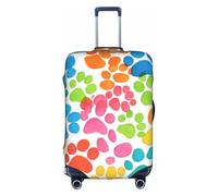 Funda protectora elástica lavable y antiarañazos para maleta, diseño de patas de oso, color blanco, X-Large, blanco, X-Large
