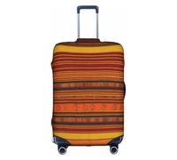 Funda protectora elástica lavable y resistente a los arañazos para maleta, diseño de nativos americanos, color blanco, blanco, S