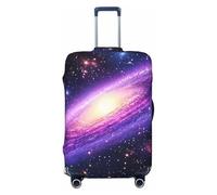 Funda protectora elástica para equipaje de viaje, con diseño de cielo cósmico luminoso, antiarañazos, Black, S