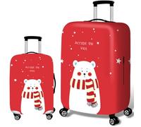 Funda Protectora EláStica para Maleta De Viaje,Caricatura Roja Adorable Fundas para Maletas,Funda Protectora para Maleta con Cremallera,Lavable,A Prueba De Polvo,Luggage Cover (Color 1,XL(29-32inch))