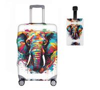 Funda protectora elástica para maleta, diseño de lobos, 2 unidades, funda de equipaje de lobo, funda de equipaje, cubierta de equipaje, lavable, impresión de equipaje 18-32 pulgadas, R7, S(19-21In）,