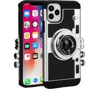 Funda protectora Emily In Paris para smartphones de 6,7 pulgadas, funda de silicona con diseño único de cámara vintage en 3D, correa cruzada