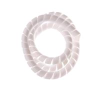 Funda Protectora en Espiral, Organizador de Cables de Tubo de 1 Metro, Cubierta de Tubo de Mangas de Alambre en Espiral, Retardante de Colores(14mm Inside Diameter White)