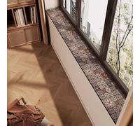 Funda Protectora Estrecha Antipolvo para alféizar de Ventana, con diatomeas y Estampado Decorativo, Ideal para ventanales, Balcones y cocinas (15 x 100 cm)