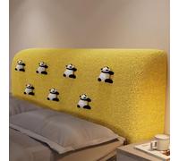 Funda protectora extensible a prueba de polvo y colorida para dormitorio, diseño sólido, ajuste universal (amarillo, 210 x 70 cm), perfecta para decoración del hogar.