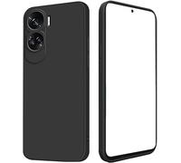 Funda protectora flexible compatible con HONOR 90 LITE/CRT-NX1 pantalla 6.7 pulgadas de gel de silicona TPU suave mate Soft Slim Case (negro)