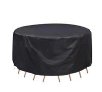 Funda protectora for sofá de tela Oxford 210D, resistente a la lluvia, for muebles jardín y exterior, for mesa redonda, silla, al agua for el hogar Para Jardin Exterior(Black,178x58cm)