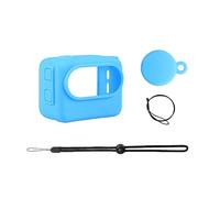 Funda Protectora Funda de Silicona para Insta 360 GO3 Tapa del Objetivo Accesorios de protección Funda Protectora para cámara Deportiva Funda Resistente a caídas Accesorios para cámaras (Blue)