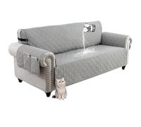 Funda protectora impermeable antideslizante para sofá de 1 a 4 plazas, con lateral lateral, protector de sofá, protector de piel, fácil de limpiar