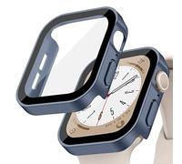 Funda Protectora Impermeable para Apple Watch 42mm 46mm 40mm 44mm 41mm 45mm,Protector de Pantalla de Vidrio Templado Integrado,Case PC Rígida para iWatch Serie 11 10 9 8 7 6 5 4 SE(NO PARA LA SERIE 3)