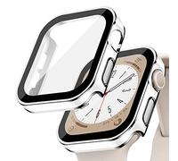 Funda Protectora Impermeable para Apple Watch 42mm 46mm 40mm 44mm 41mm 45mm,Protector de Pantalla de Vidrio Templado Integrado,Case PC Rígida HD para iWatch Serie 10 9 8 7 6 5 4 SE(NO PARA LA SERIE 3)