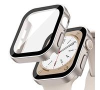 Funda Protectora Impermeable para Apple Watch 42mm 46mm 40mm 44mm 41mm 45mm,Protector de Pantalla de Vidrio Templado Integrado,Case PC Rígida para iWatch Serie 11 10 9 8 7 6 5 4 SE(NO PARA LA SERIE 3)