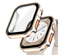 Funda Protectora Impermeable para Apple Watch 42mm 46mm 40mm 44mm 41mm 45mm,Protector de Pantalla de Vidrio Templado Integrado,Case PC Rígida para iWatch Serie 11 10 9 8 7 6 5 4 SE(NO PARA LA SERIE 3)