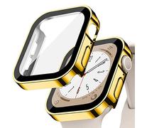 Funda Protectora Impermeable para Apple Watch 42mm 46mm 40mm 44mm 41mm 45mm,Protector de Pantalla de Vidrio Templado Integrado,Case PC Rígida para iWatch Serie 11 10 9 8 7 6 5 4 SE(NO PARA LA SERIE 3)
