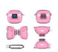 Funda protectora impermeable para TPU para JBL Tune para Flex 2, diseño a prueba de golpes con cobertura de 360 grados (morado transparente)