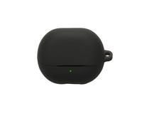 Funda Protectora Integral los Auriculares inalámbricos para SoundPeats Air 6 HS. Funda Protectora portátil de Silicona Blanda a Prueba de Golpes con mosquetón (Negro)