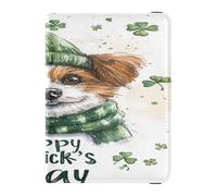 Funda protectora ligera de piel sintética para pasaporte, para vacunas, organizador de documentos, accesorios de viaje, lindo perro, Lindo perro st, 1 size, Casual