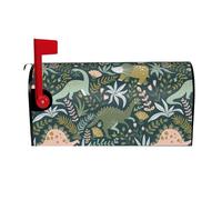 Funda protectora magnética para buzón con estampado de dinosaurio, para jardín, patio, decoración al aire libre