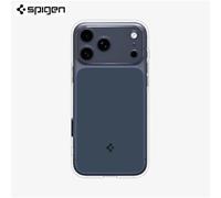 Funda Protectora Magnética Transparente Anti-caídas Spigen ULTRA HYBRID MAG para iPhone 17 Pro Max, Compatible con Apple Magsafe Blue