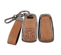 Funda protectora marrón para llave de coche compatible con Audi A4 S4 RS4 B9 A5 S5 RS5 F5 A3 A6 A7 A8 A4L A6L Q2 Q3 Q5 Q7 SQ5 SQ7 S7 R8 4M D5 TT TTS funda protectora para llave automática