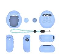 Funda Protectora Mascota electrónica Virtual para Tamagotchi Paradise, Funda Protectora de Silicona para Tamagotchi Paradise con Correa para la Mano (Azul)