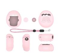 Funda Protectora Mascota electrónica Virtual para Tamagotchi Paradise, Funda Protectora de Silicona para Tamagotchi Paradise con Correa para la Mano (Rosa)