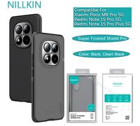 Funda protectora Nillkin Super Frosted Shield Pro a prueba de golpes para Xiaomi Poco M8 Pro/Redmi Note 15 Pro Plus/15 Pro+ 5G Black