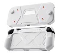 Funda protectora para 2 unidades, agarre ergonómico antideslizante con cubierta frontal rígida y absorción de impactos, color blanco
