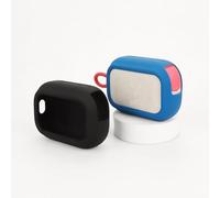 Funda protectora para altavoz SoundCore SELECT 4 GO, reproductor de audio y reproductor de audio SELECT 4 GO, funda de transporte de silicona con cordón (negro)
