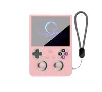 Funda Protectora para ANBERNIC RG 477V Funda Blanda de Silicona Totalmente Envolvente Funda a Prueba de Golpes con Soporte de cordón para ANBERNIC RG477V Accesorios de Juego (Pink)