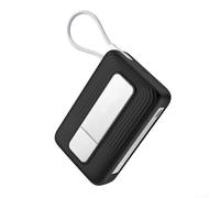 Funda protectora para Anker Zolo Power Bank A1116, funda de silicona a prueba de golpes compatible con cargador portátil (negro)