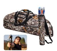 Funda protectora para arco y soporte para flechas, bolsa de transporte con múltiples bolsillos para equipo de tiro con arco, diseño acolchado para mayor comodidad y portabilidad