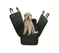 Funda Protectora para Asiento Trasero de Coche o SUV, Impermeable, Resistente a los arañazos, Antideslizante, Duradera, Protege contra la Suciedad y la Piel de Mascotas, Negro