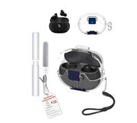Funda protectora para auriculares Beats Studio Buds, cubierta transparente de TPU suave toergy impermeable, a prueba de golpes, antiarañazos, funda fácil de llevar, con cordón, llavero y kit de