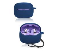 Funda protectora para auriculares Bluetooth JBL Tune Beam 2, funda de silicona suave para JBL Tune Beam2 con cordón, agradable al tacto y duradera, color azul