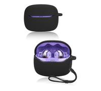 Funda protectora para auriculares Bluetooth JBL Tune Beam 2 Wireles, funda de silicona suave con impermeable, a prueba de golpes y resistente a los arañazos, ideal para protección diaria, color negro